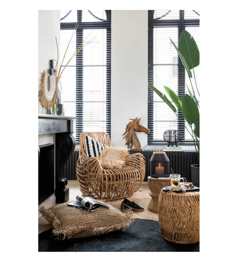 Fotel Ana Rattan Naturalny