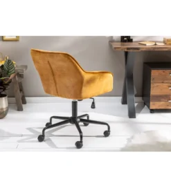 Fotel Biurowy Dutch Comfort ciemna musztarda