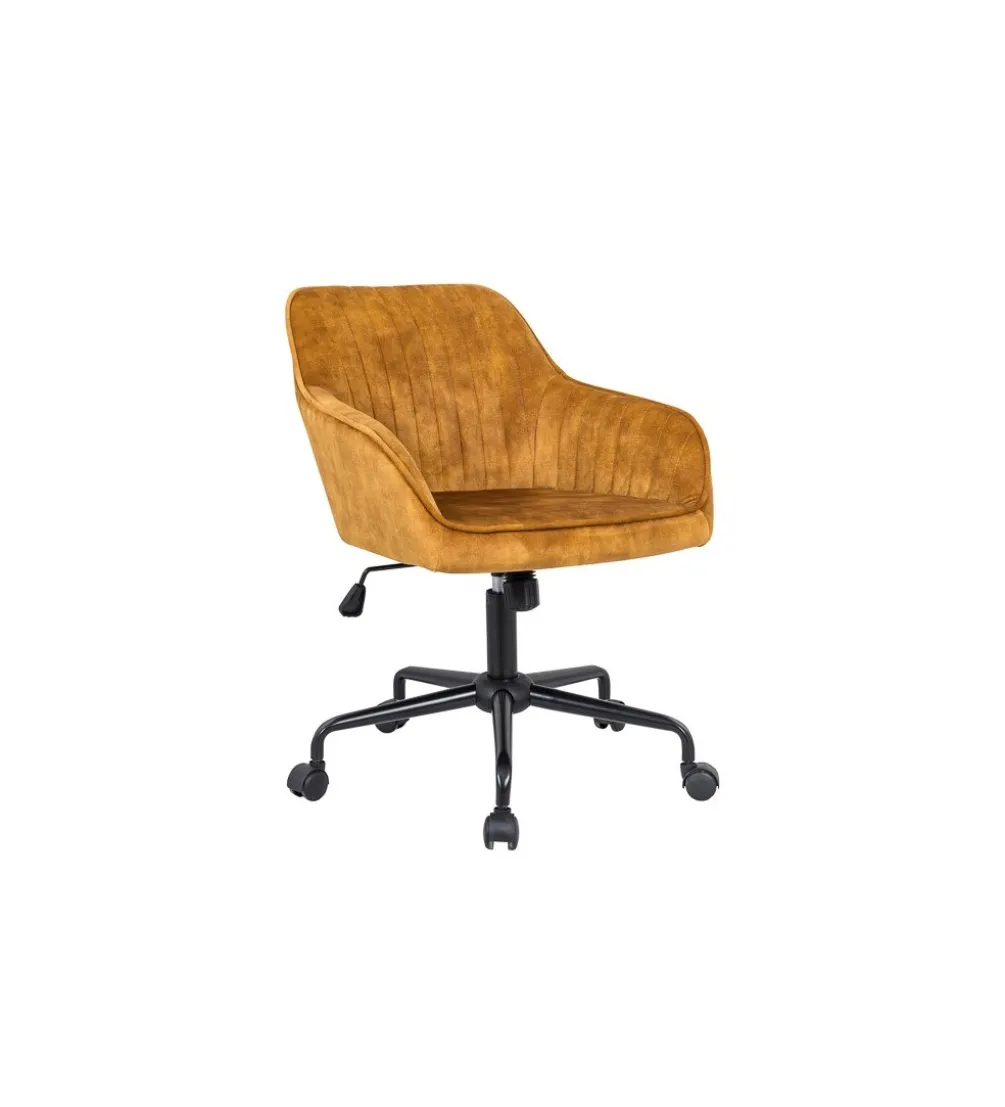 Fotel Biurowy Dutch Comfort ciemna musztarda