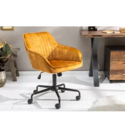 Fotel Biurowy Dutch Comfort ciemna musztarda