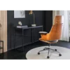 Fotel biurowy MANHATTAN od 44 do 54 cm szary drewno dębu