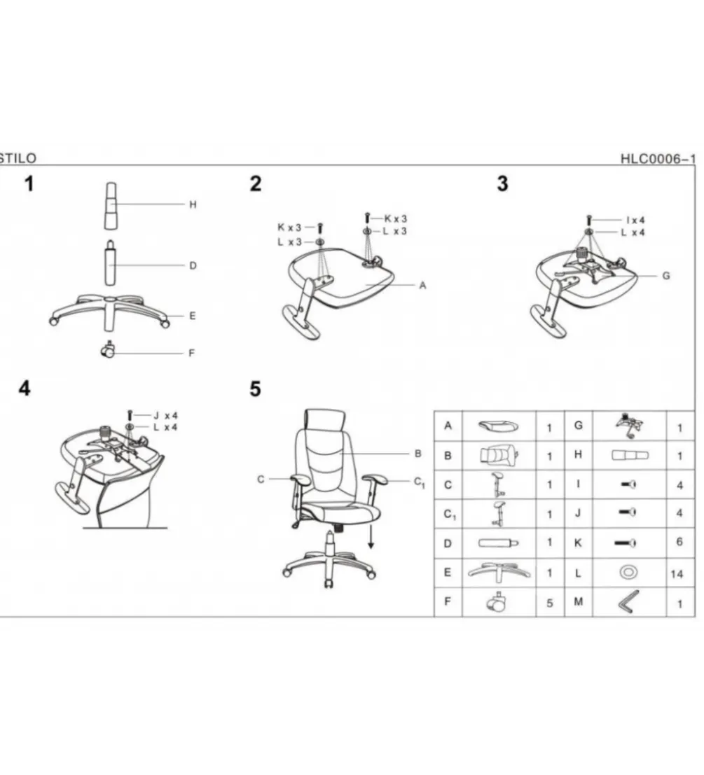 Fotel biurowy STILO 2 szary
