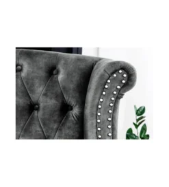 Fotel BRIGIDA Chesterfield szary