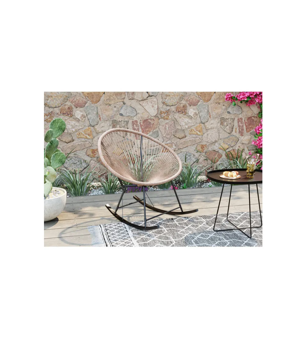 Fotel bujany ACAPULCO 85 cm naturalny