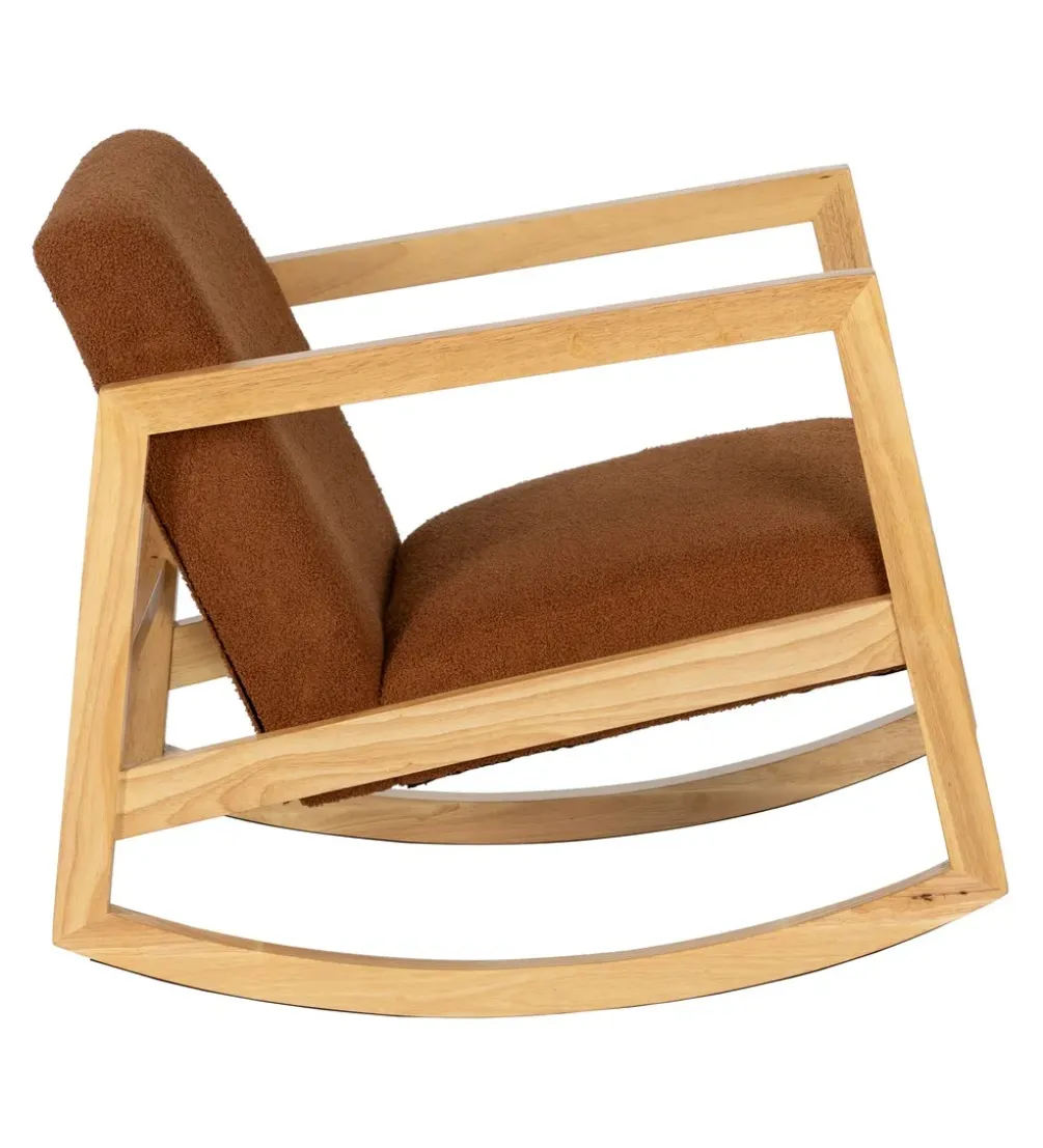 Fotel bujany AKKO 72 cm drewno kauczuk