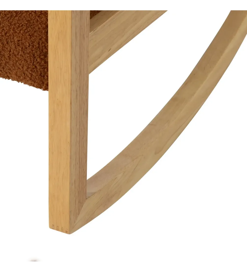 Fotel bujany AKKO 72 cm drewno kauczuk