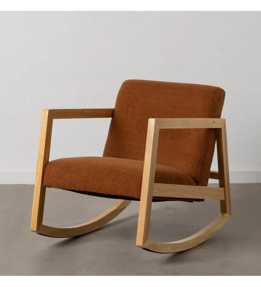 Fotel bujany AKKO 72 cm drewno kauczuk