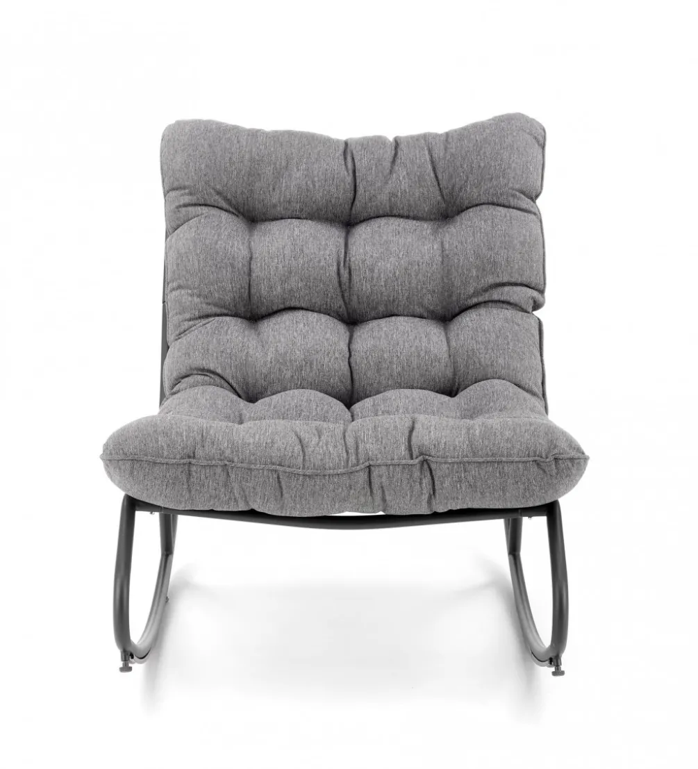 Fotel bujany GATTO szary