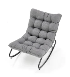 Fotel bujany GATTO szary