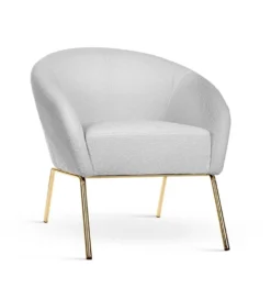Fotel CHERRY 66 cm złoty kolor nóg