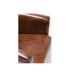 Fotel CIGAR LOUNGE skórzany brązowy