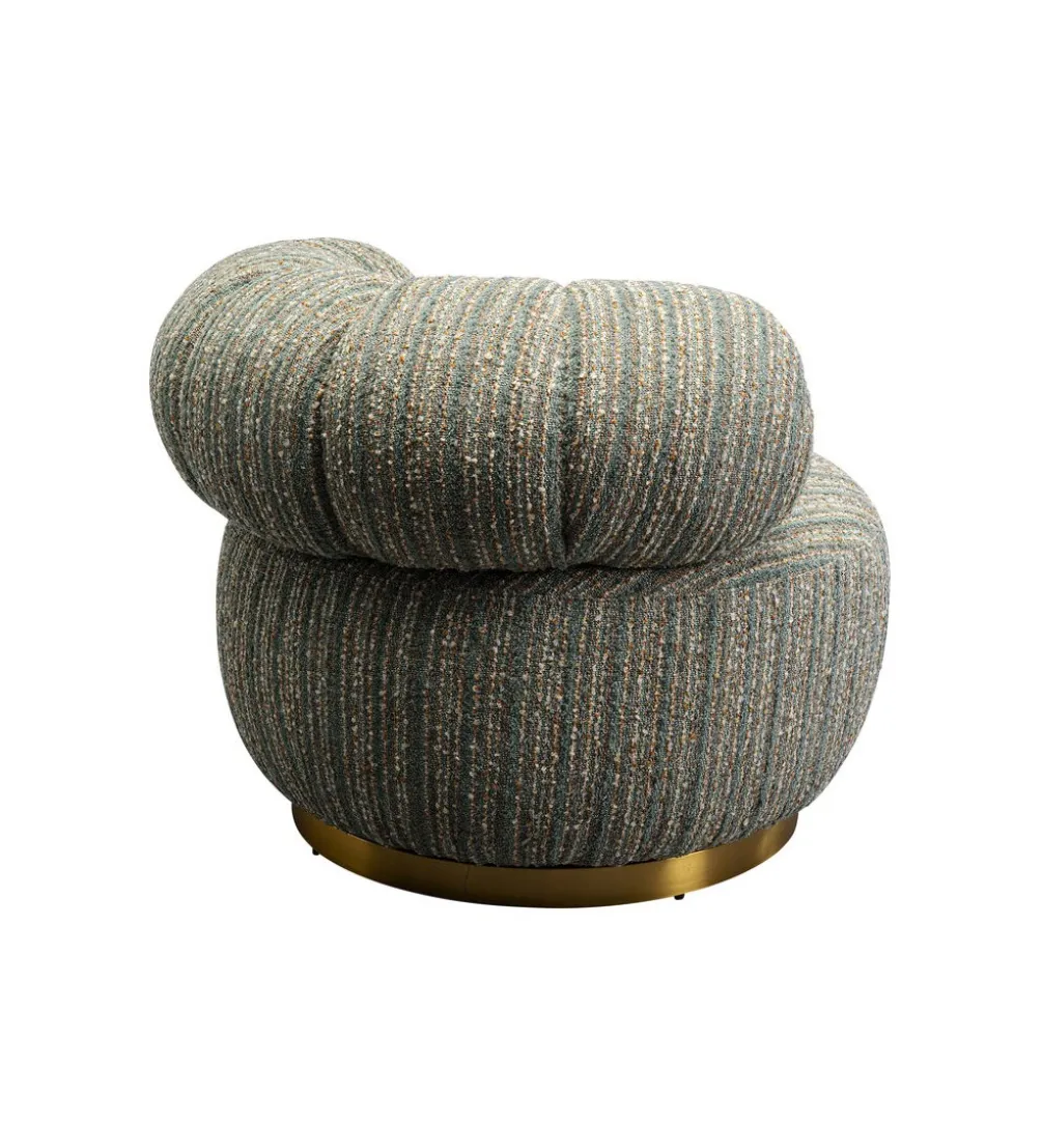 Fotel COUTURE STRIPES 70 cm niebieski