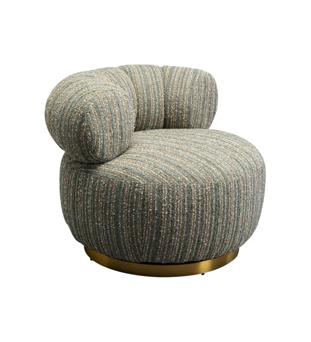 Fotel COUTURE STRIPES 70 cm niebieski