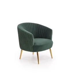 Fotel CROWN ciemnozielony