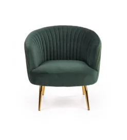 Fotel CROWN ciemnozielony