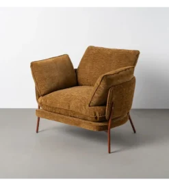 Fotel DEREKU 95 cm jasnobrązowy