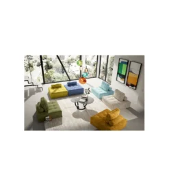 Fotel ELEMENT PORTOFINO 106 cm jasnoniebieski