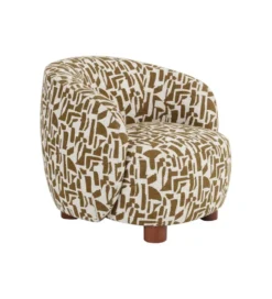Fotel ESTAMPADO 62 cm kremowa ochra