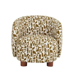 Fotel ESTAMPADO 62 cm kremowa ochra