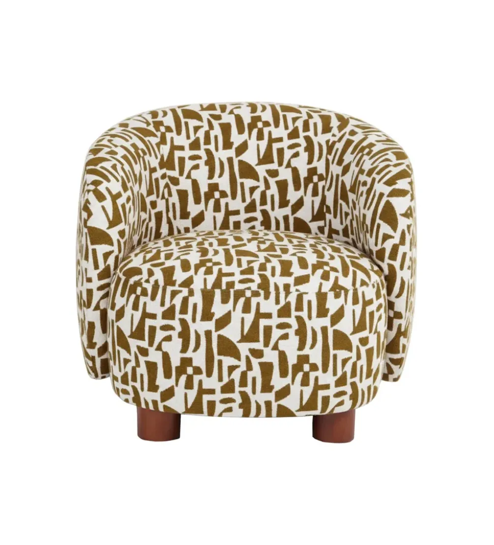 Fotel ESTAMPADO 62 cm kremowa ochra