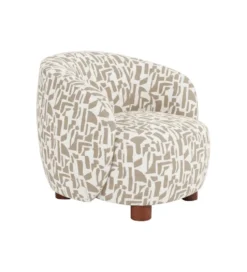Fotel ESTAMPADO 62 cm kremowo beżowy