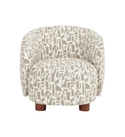 Fotel ESTAMPADO 62 cm kremowo beżowy