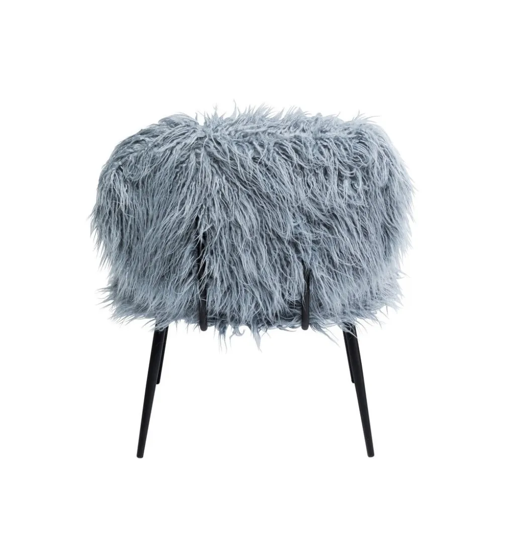 Fotel Hairy niebieski