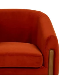 Fotel HERMANEZ 81 cm czerwony