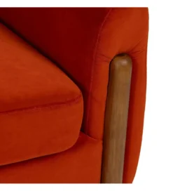 Fotel HERMANEZ 81 cm czerwony