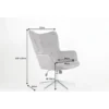Fotel Lounger 110 Cm- 110 Cm Szary Aksamit