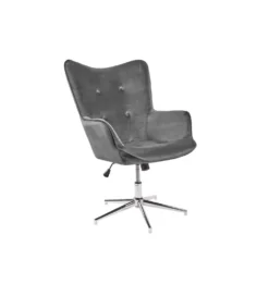 Fotel Lounger 110 Cm- 110 Cm Szary Aksamit