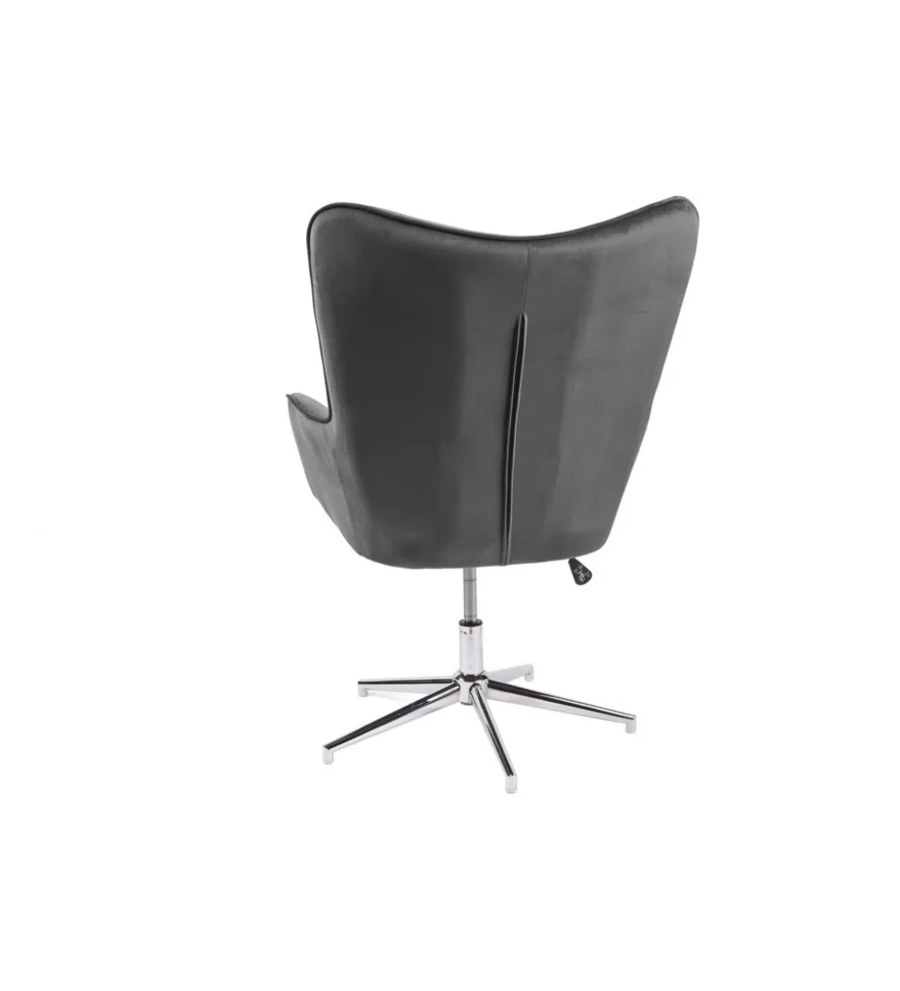 Fotel Lounger 110 Cm- 110 Cm Szary Aksamit