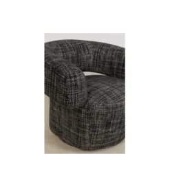 Fotel MAYE BOW 70 cm szary