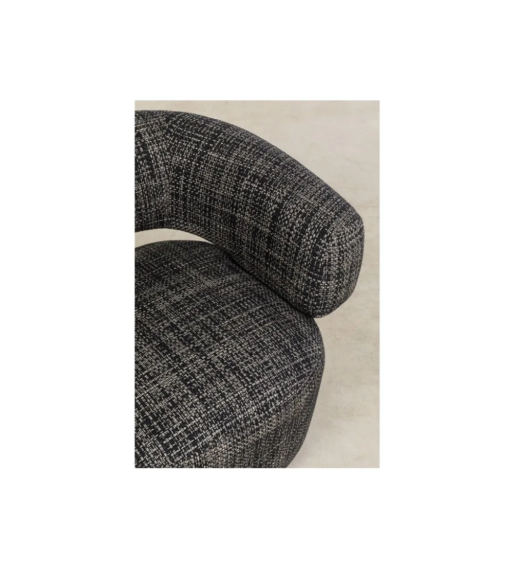 Fotel MAYE BOW 70 cm szary