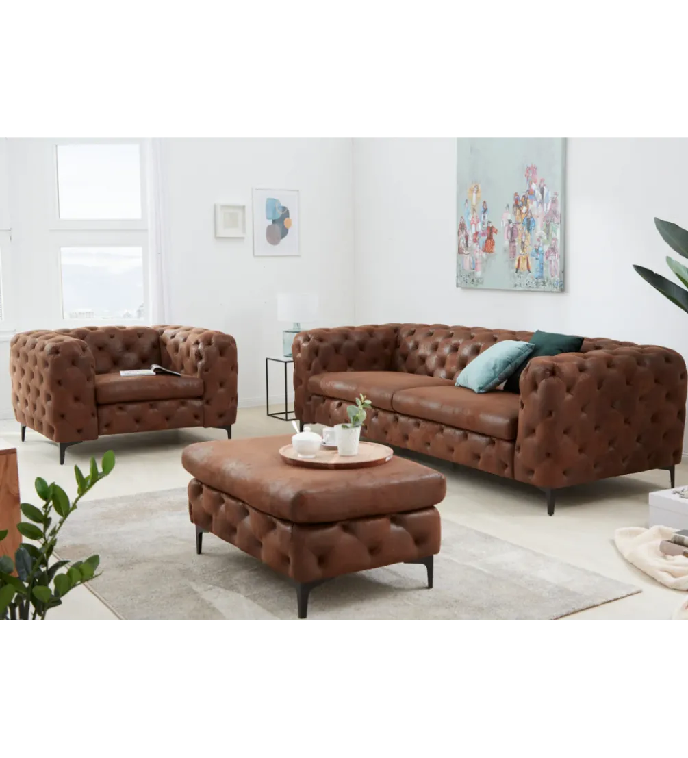 Fotel MODERN BAROCK 120 cm antyczny brąz