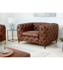 Fotel MODERN BAROCK 120 cm antyczny brąz