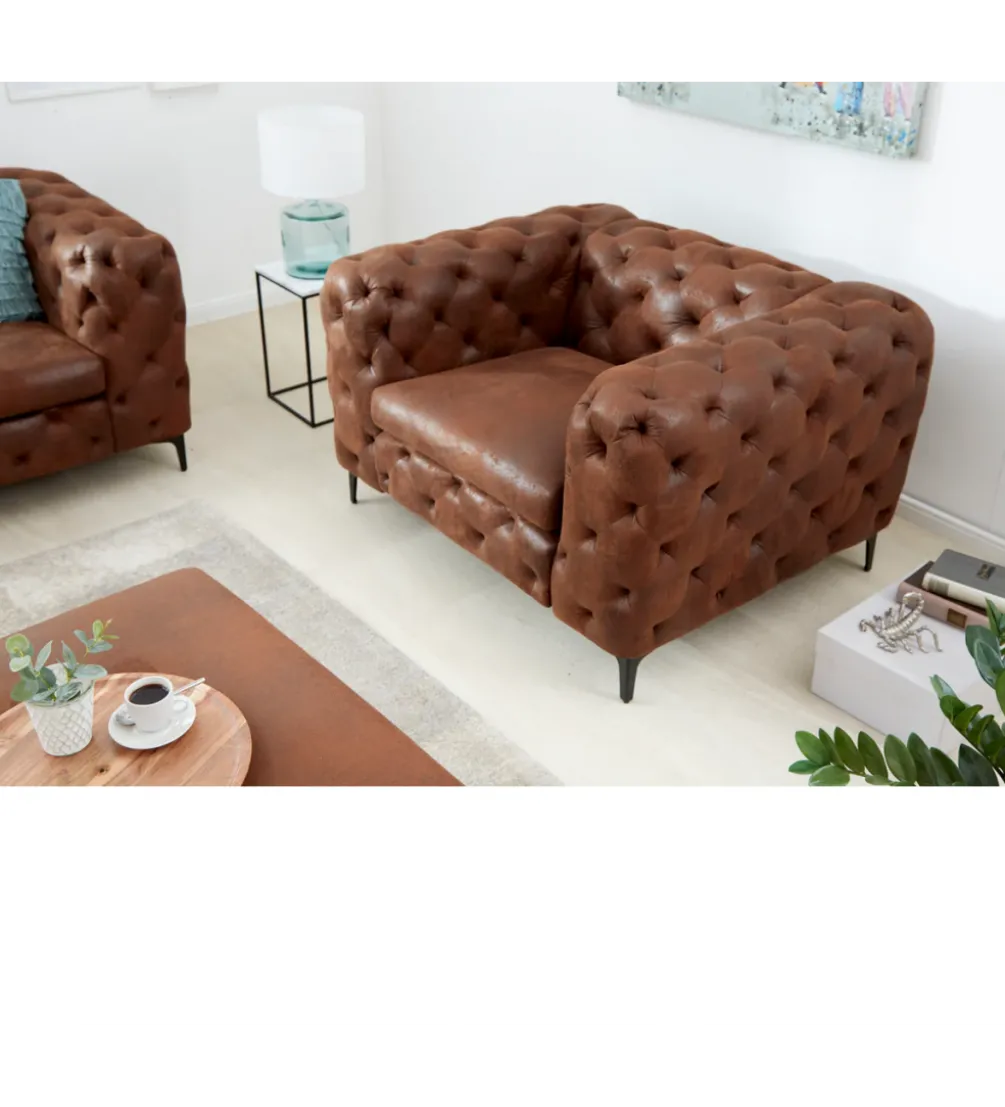 Fotel MODERN BAROCK 120 cm antyczny brąz