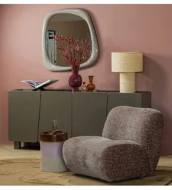 Fotel NOMU velvet jasno brązowy