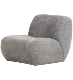 Fotel NOMU velvet jasny niebieski