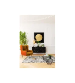 Fotel NONNA 103 cm welur żółty
