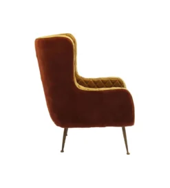Fotel NONNA 103 cm welur żółty