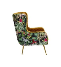 Fotel NONNA JUNGLE 103 cm welur