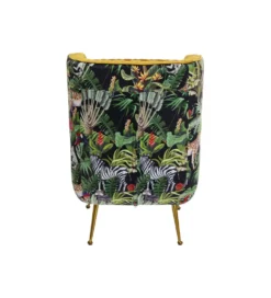 Fotel NONNA JUNGLE 103 cm welur