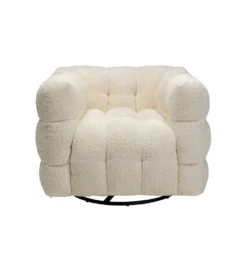 Fotel obrotowy ARMAND 95 cm tapicerowany