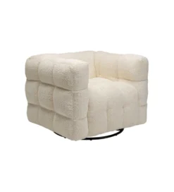 Fotel obrotowy ARMAND 95 cm tapicerowany
