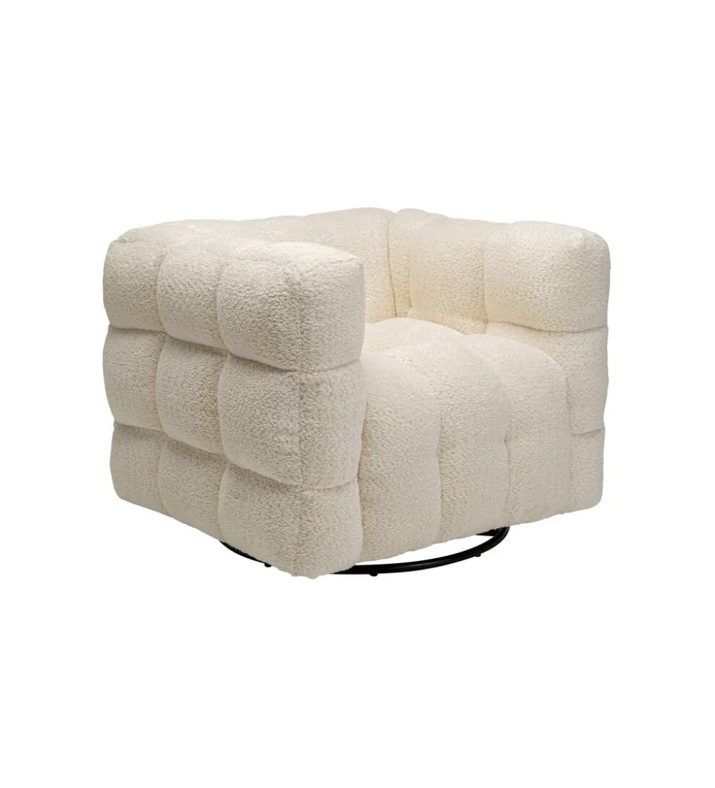 Fotel obrotowy ARMAND 95 cm tapicerowany