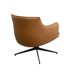 Fotel obrotowy BONNIE 74 cm brązowy