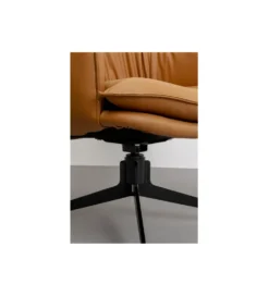 Fotel obrotowy BONNIE 74 cm brązowy