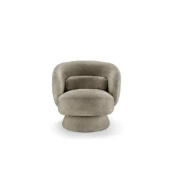 Fotel obrotowy BOSSA NOVA bouclé taupe