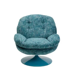 Fotel obrotowy COSY 86 cm niebieski